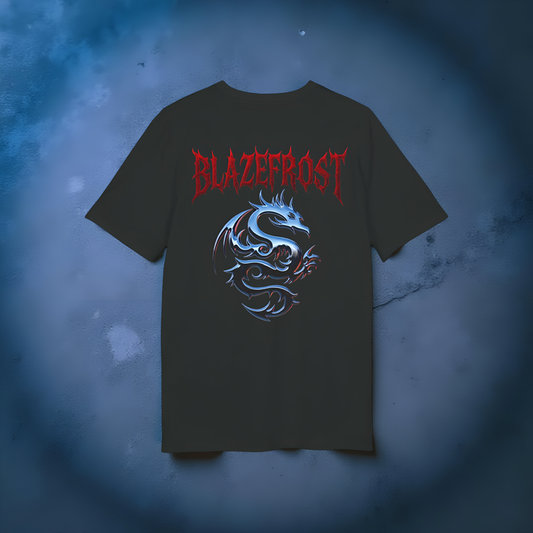 Blazefrost Dragon T-Shirt — Retro Band-Style Graphic Tee