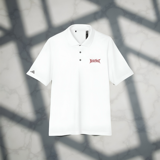 Adidas Performance Polo — 'Blackout' Minimal Embroidered Logo